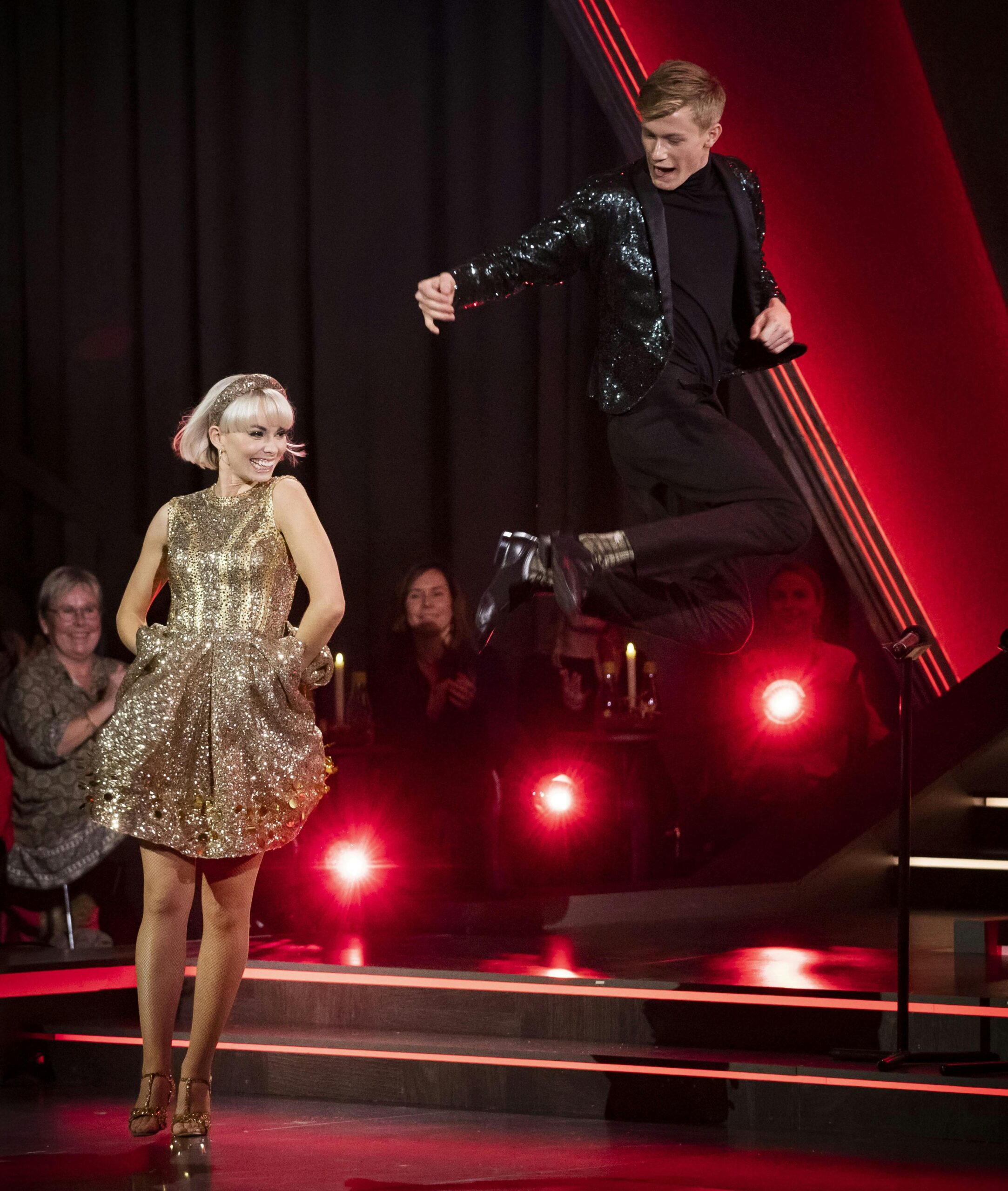 Jenna og Albert August Harson i Vild med dans 2020.